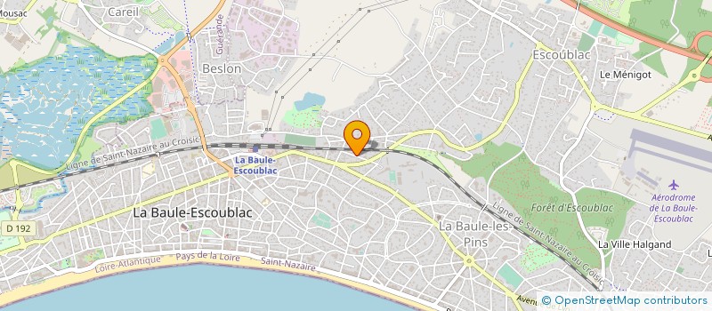 localisation de l'entreprise ATLANTIQUE GEOMETRES EXPERTS AGE à LA BAULE-ESCOUBLAC