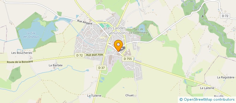 localisation de l'entreprise ATLANTIQUE - GEST - TEAM  TIFFAUGES