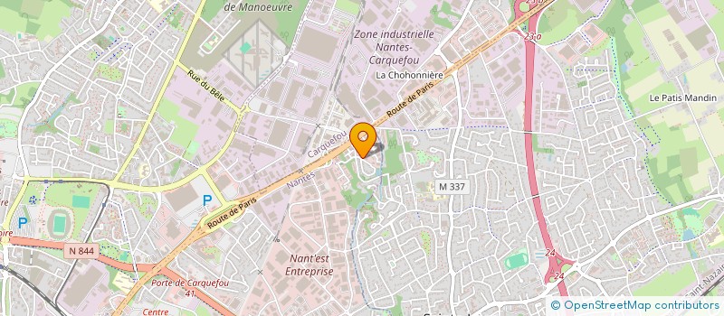 localisation de l'entreprise ATLANTIQUE GESTION  NANTES