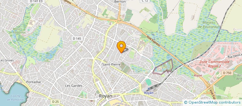 localisation de l'entreprise ATLANTIQUE GYMNASTIQUE RYTHMIQUE  ROYAN