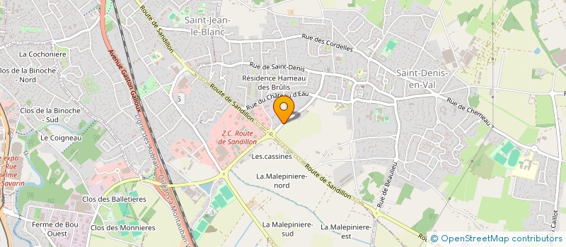 localisation de l'entreprise ATLANTIQUE HARMONIE à SAINT-DENIS-EN-VAL