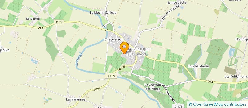 localisation de l'entreprise ATLANTIQUE IMMO GESTION  DOUE-EN-ANJOU