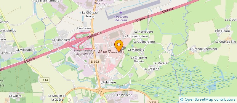 localisation de l'entreprise ATLANTIQUE INDUSTRIE à ANCENIS-SAINT-GEREON