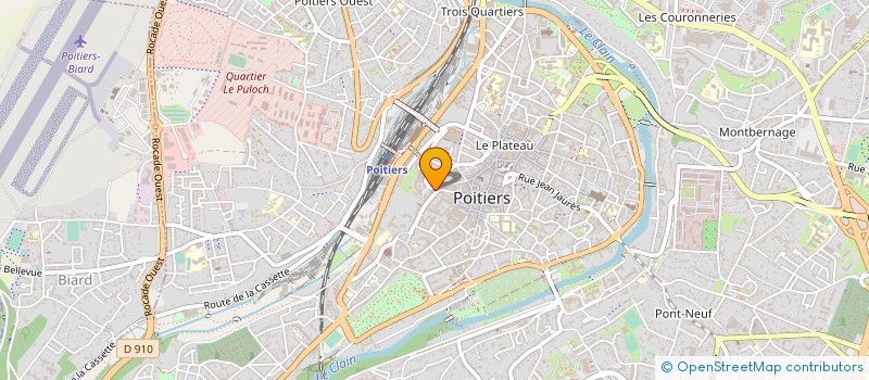 localisation de l'entreprise ATLANTIQUE INTERIM  POITIERS