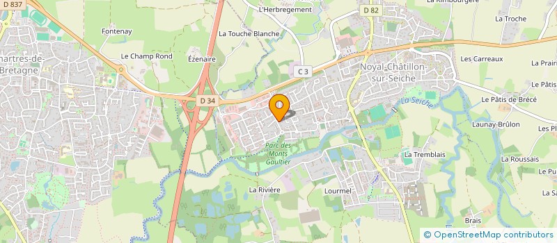 localisation de l'entreprise ATLANTIQUE INVEST  NOYAL-CHATILLON-SUR-SEICHE