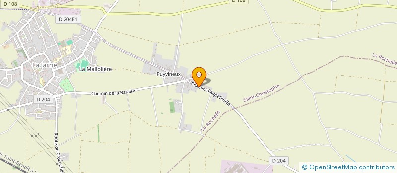 localisation de l'entreprise ATLANTIQUE INVESTISSEMENTS ROCHELAIS  SAINT-CHRISTOPHE