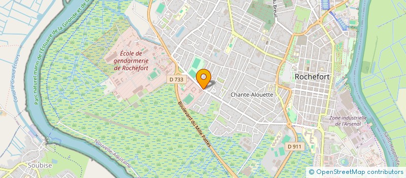 localisation de l'entreprise ATLANTIQUE LOCATIONS  ROCHEFORT