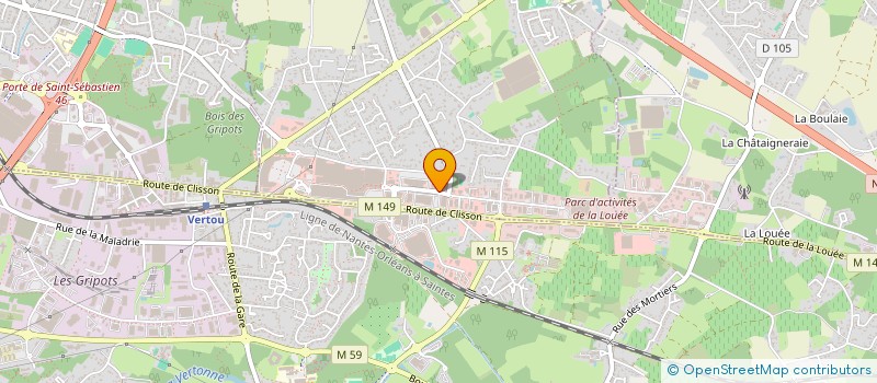 localisation de l'entreprise ATLANTIQUE LOCATIONS EN MEUBLES  BASSE-GOULAINE