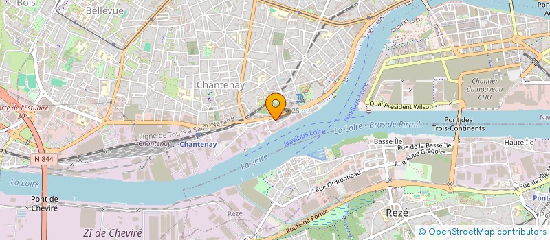 localisation de l'entreprise ATLANTIQUE LOGICIEL SERVICE A L S à NANTES
