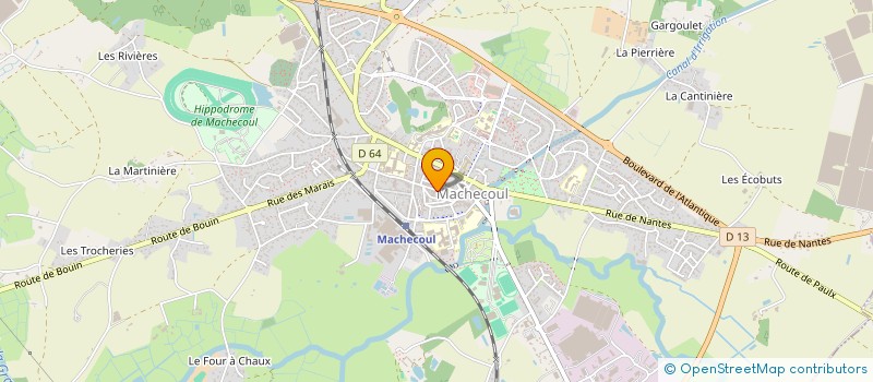 localisation de l'entreprise ATLANTIQUE LUDIVINE à MACHECOUL-SAINT-MEME