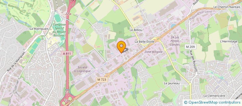 localisation de l'entreprise ATLANTIQUE MAINTENANCE  CARQUEFOU