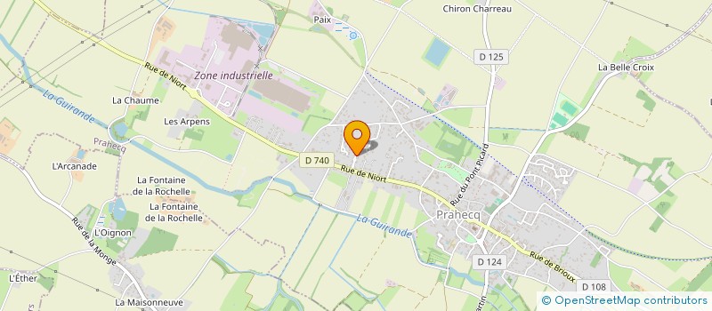 localisation de l'entreprise ATLANTIQUE MAITRISE OEUVRE ROCHELAISE à PRAHECQ
