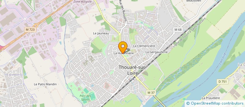 localisation de l'entreprise ATLANTIQUE MEDICAL CONFORT à THOUARE-SUR-LOIRE