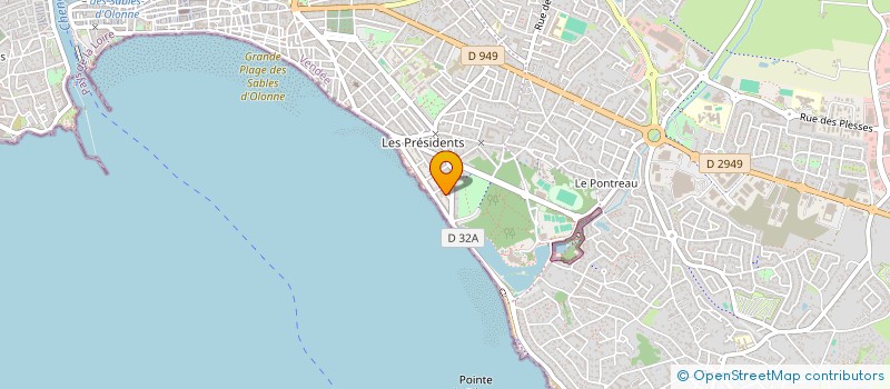 localisation de l'entreprise ATLANTIQUE MULTI DEVELOPPEMENT à LES SABLES D'OLONNE