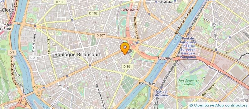 localisation de l'entreprise ATLANTIQUE NORD à BOULOGNE-BILLANCOURT