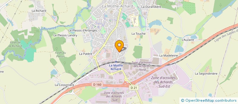 localisation de l'entreprise ATLANTIQUE OUEST BATIMENT à LES ACHARDS
