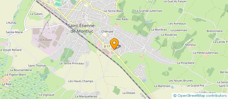 localisation de l'entreprise ATLANTIQUE OUVERTURES à SAINT-ETIENNE-DE-MONTLUC