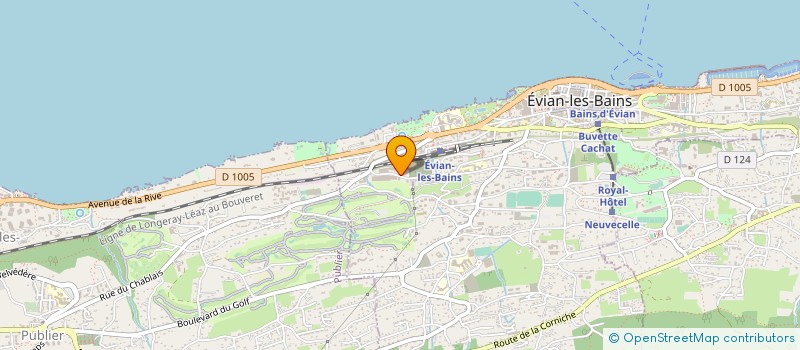 localisation de l'entreprise ATLANTIQUE PACKAGING EVIAN  EVIAN-LES-BAINS