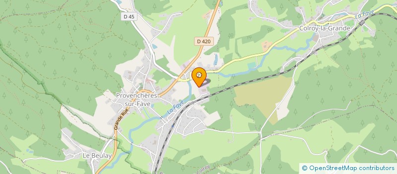 localisation de l'entreprise ATLANTIQUE PACKAGING VOSGES  PROVENCHERES-ET-COLROY