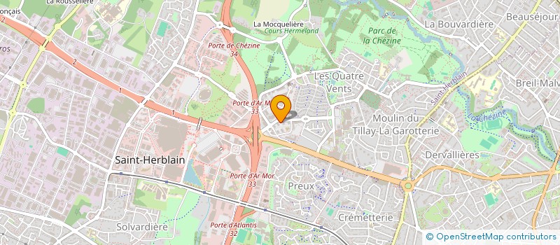 localisation de l'entreprise ATLANTIQUE PARC  SAINT-HERBLAIN