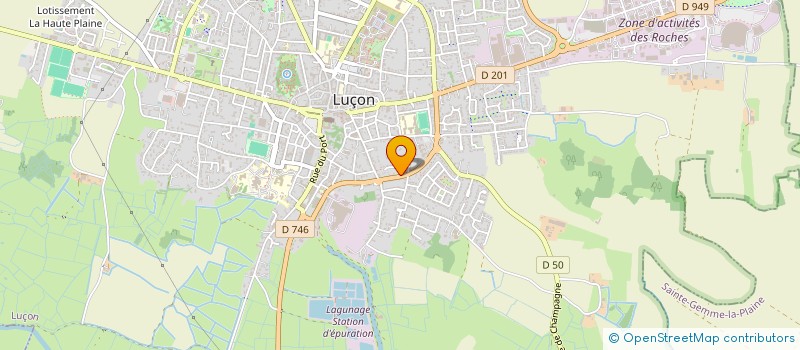 localisation de l'entreprise ATLANTIQUE PAYSAGES VENDEE à LUCON