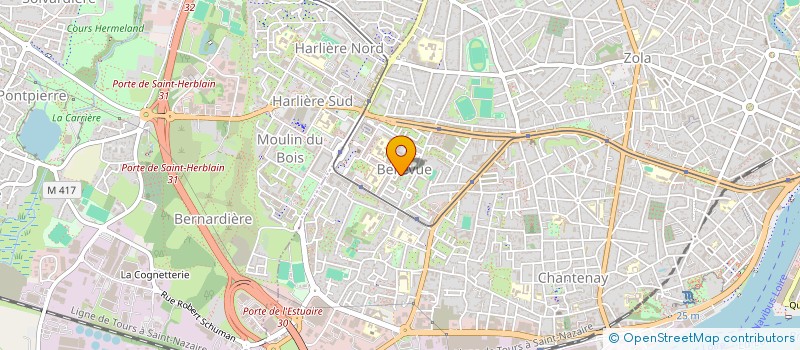localisation de l'entreprise ATLANTIQUE PEINTURE à NANTES