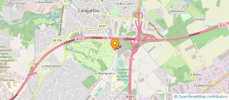 localisation de l'entreprise ATLANTIQUE PISCINES&SPAS à CARQUEFOU