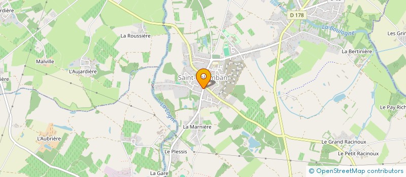 localisation de l'entreprise ATLANTIQUE PLOMBERIE ELECTRICITE CHAUFFAGE  SAINT-COLOMBAN