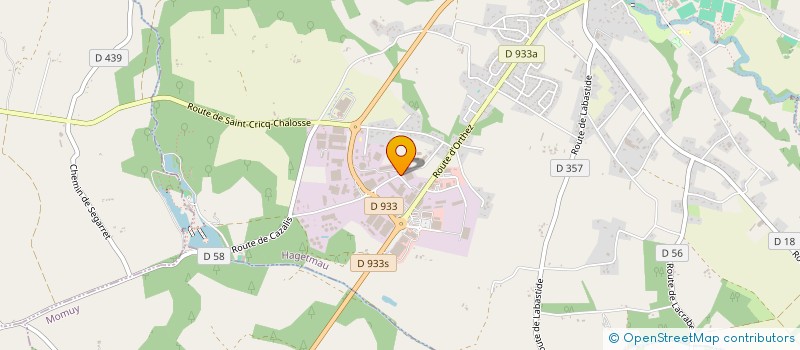 localisation de l'entreprise ATLANTIQUE PROFILAGE  HAGETMAU