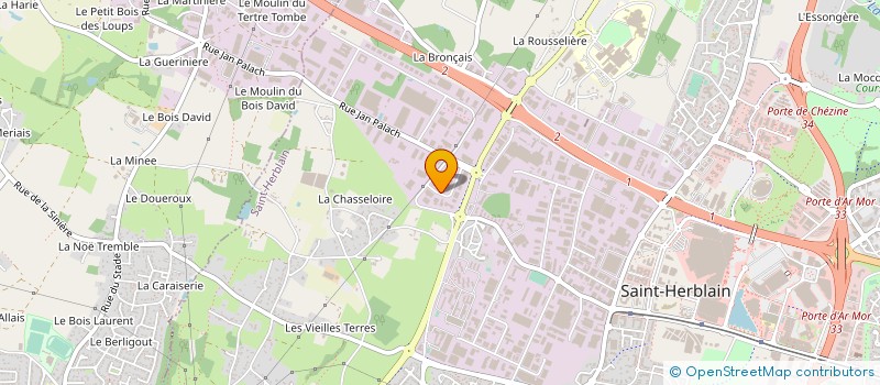 localisation de l'entreprise ATLANTIQUE PROPRETE ET CONSEILS 49 à SAINT-HERBLAIN