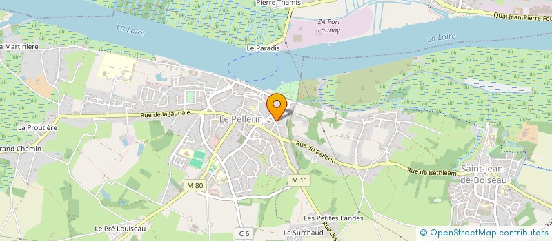 localisation de l'entreprise ATLANTIQUE QUALITE ENVIRONNEMENT à LE PELLERIN