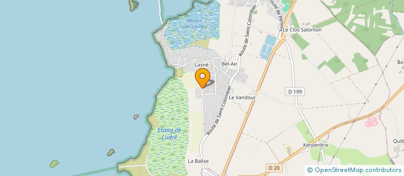 localisation de l'entreprise ATLANTIQUE RESEAUX ET SOLUTIONS D'IMPRESSIONS à SAINT-ARMEL