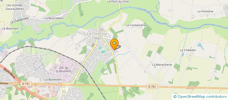 localisation de l'entreprise ATLANTIQUE RIVAGE  PORNIC