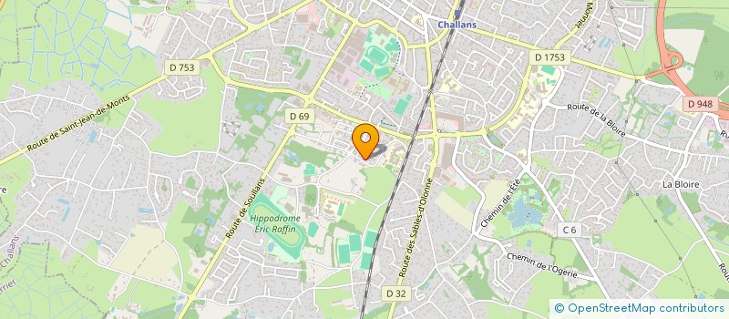 localisation de l'entreprise ATLANTIQUE SCIAGE à CHALLANS