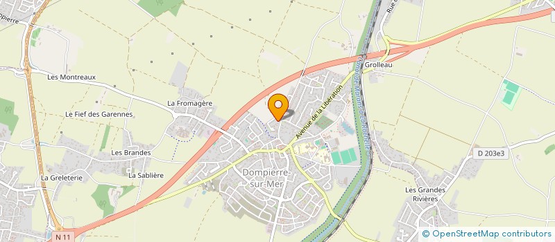 localisation de l'entreprise ATLANTIQUE SERVICE 17 à DOMPIERRE-SUR-MER