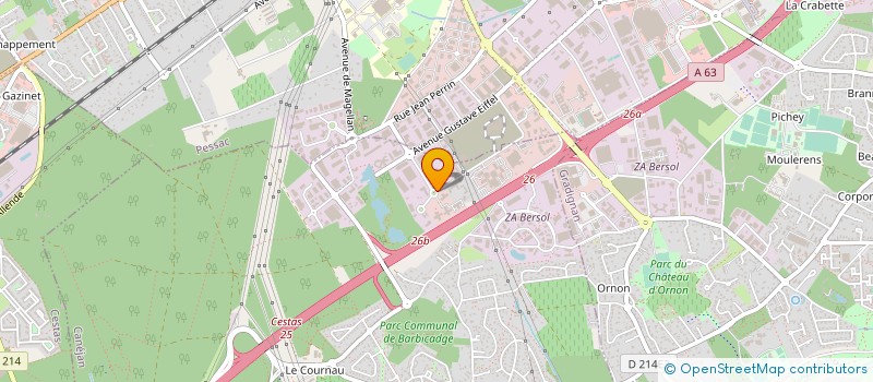 localisation de l'entreprise ATLANTIQUE SERVICES HYGIENE à CANEJAN