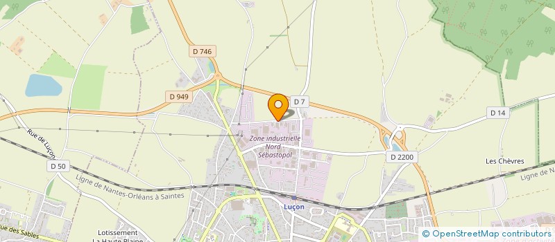 localisation de l'entreprise ATLANTIQUE SHELL POWDERS  LUCON