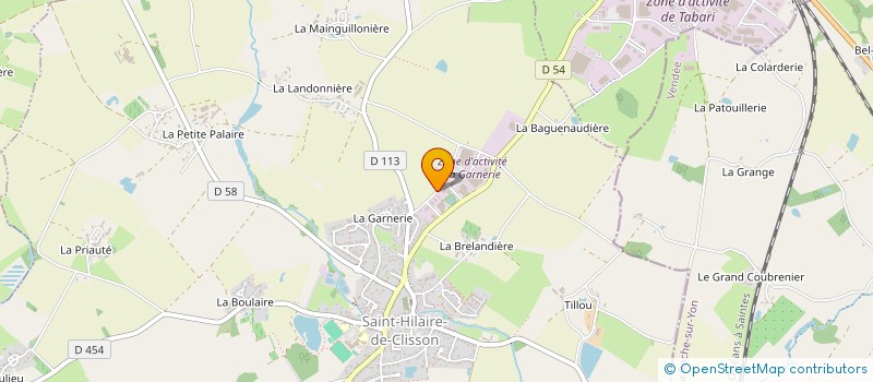 localisation de l'entreprise ATLANTIQUE SOUDURE TUYAUTERIE à SAINT-HILAIRE-DE-CLISSON