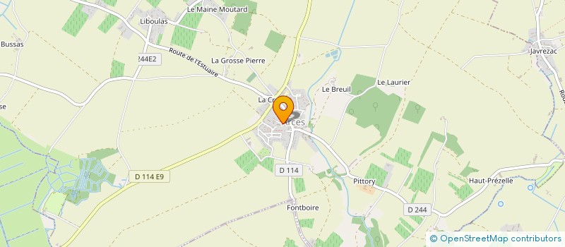 localisation de l'entreprise ATLANTIQUE SYNERGIE à ARCES