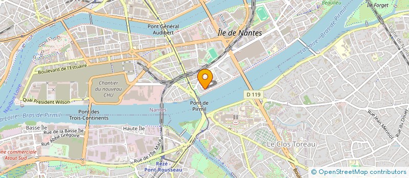 localisation de l'entreprise ATLANTIQUE TELESURVEILLANCE PROTECTION à NANTES