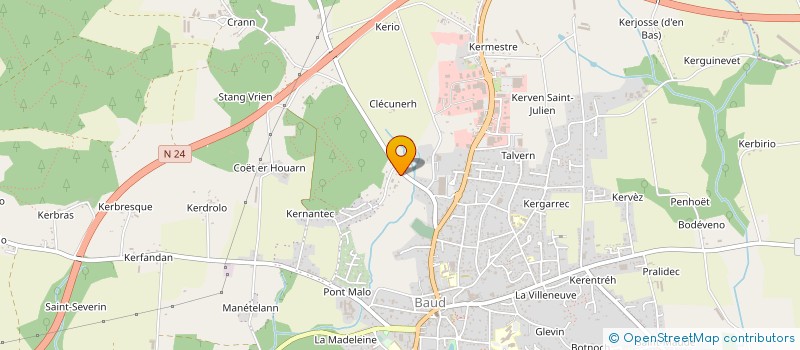 localisation de l'entreprise ATLANTIQUE THERMIQUE - A.T.2.C  BAUD