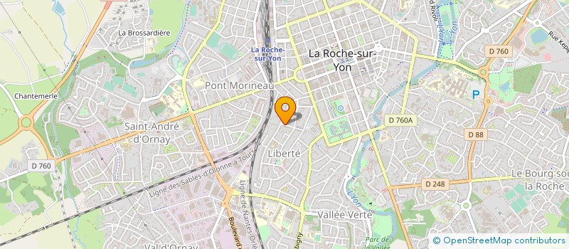 localisation de l'entreprise ATLANTIQUE TRANSPORTS EXPRESS à LA ROCHE-SUR-YON