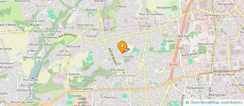 localisation de l'entreprise ATLANTIQUE TRANSPORTS ROUSSEAU à BREST