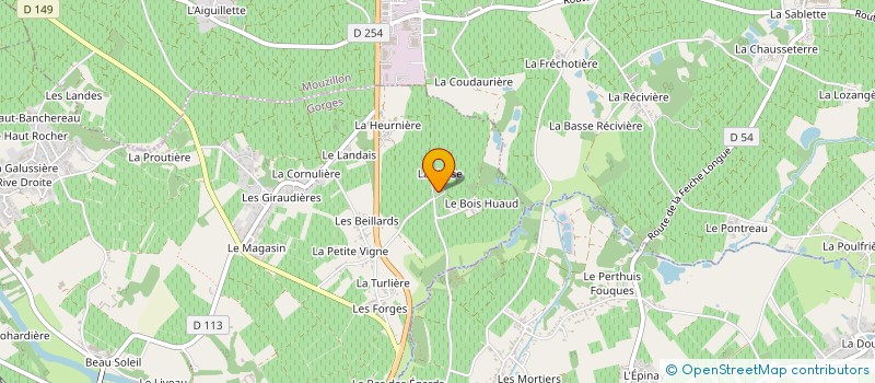 localisation de l'entreprise ATLANTIQUE TUYAUTERIE SOUDURE INDUSTRIELLE  GORGES