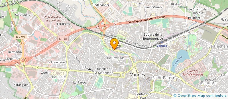 localisation de l'entreprise ATLANTIQUE VALOR'EXPERTS-GOLFE EXPERTISE COMPTABLE-SYLVAIN BROCHARD ET ASSOCIES à VANNES