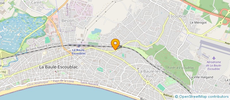 localisation de l'entreprise ATLANTIQUE WEB IMMOBILIER à LA BAULE-ESCOUBLAC