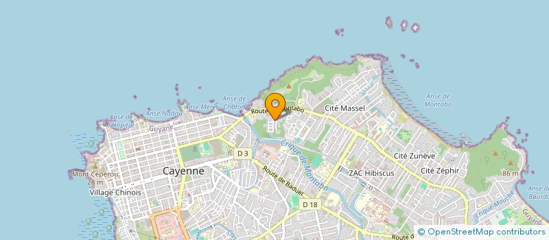 localisation de l'entreprise ATLANTIS 2017  CAYENNE