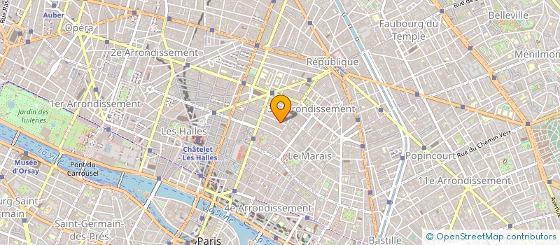 localisation de l'entreprise ATLANTIS à PARIS