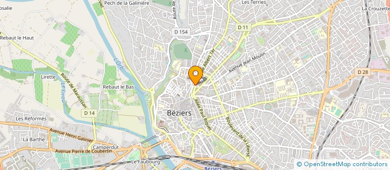 localisation de l'entreprise ATLANTIS à BEZIERS