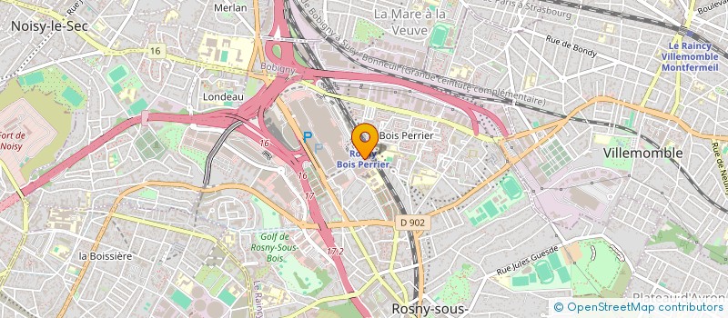 localisation de l'entreprise ATLANTIS  ROSNY-SOUS-BOIS